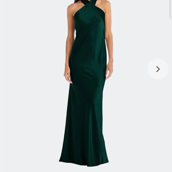 Lovely Dresses & Skirts - NWT Formal Draped Twist Halter Tie-back Trumpet Gown Size XS
